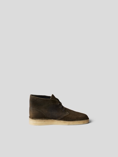 Clarks Desert Boots aus Veloursleder Oliv 4