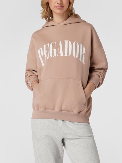 Pegador Oversized Hoodie mit Label-Print Modell 'Miami' Rosa 4