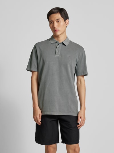 ARMANI EXCHANGE Poloshirt mit kurzer Knopfleiste Stein 4