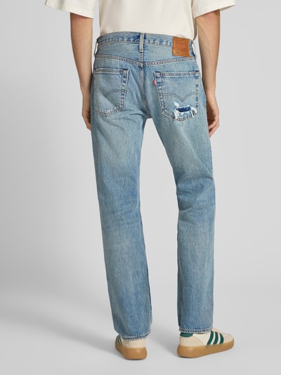 Levi's® Straight Leg Jeans im Destroyed-Look Hellblau 5