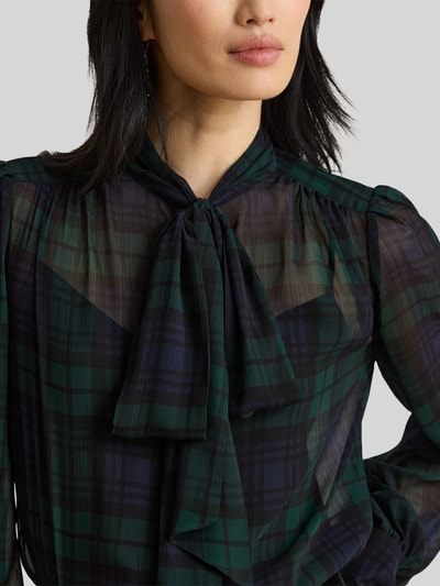Lauren Ralph Lauren Loose Fit Langarmbluse mit Allover-Muster Black 4