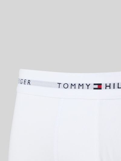 Produktfoto, Trunks aus Baumwoll-Mix im 3er-Pack von Tommy Hilfiger, unifarben, elastischer Bund mit Label-Schriftzug, weiße Stretch-Optik