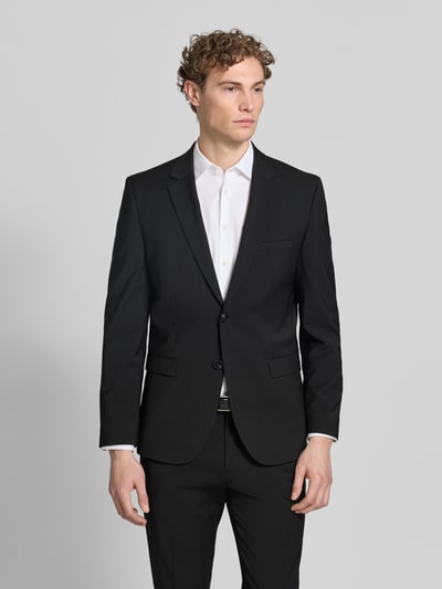 Męski model nosi Super Slim Fit Anzug aus Woll-Mix Modell 'ARTI/HESTEN' od HUGO, efekt: jednolity kolor, komplet, Ganzkörperansicht von vorne