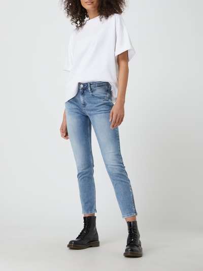 No.1 Slim Fit Cropped Jeans mit Stretch-Anteil Bleu 1