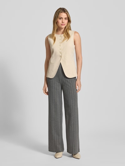 Christian Berg Woman Wide leg stoffen broek met steekzakken Middengrijs - 1