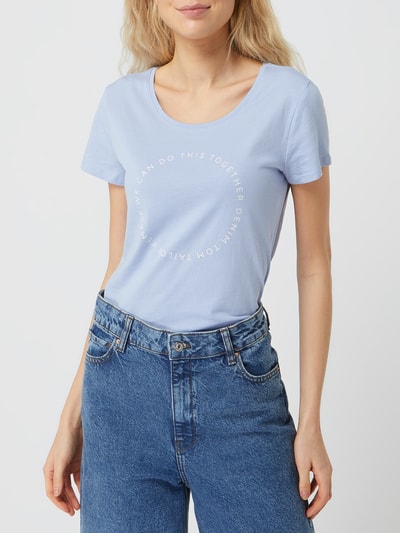 Tom Tailor Denim T-Shirt mit Rundhalsausschnitt   Hellblau 4