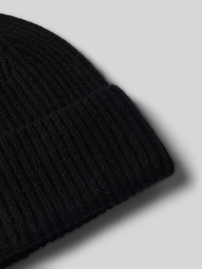 Jack & Jones Beanie van een mix van katoen en kasjmier, model 'COPENHAGEN' Zwart - 2