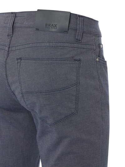 Brax Straight Fit Stoffhose mit Stretch-Anteil Modell 'Cadiz'  Blau Melange 3