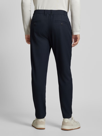 MCNEAL Tapered Fit Chino mit Tunnelzug Marine 5