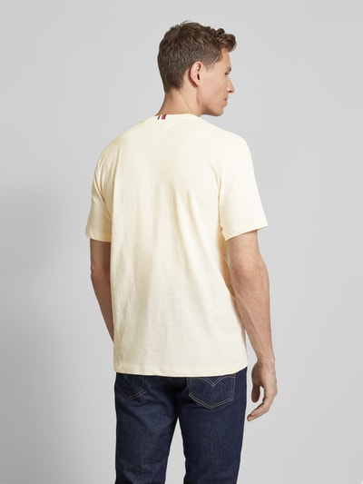 Tommy Hilfiger T-shirt met labelprint Beige - 5