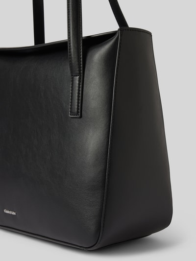 CK Calvin Klein Shopper met labeldetail, model 'SOFT SCULPT' Zwart - 3