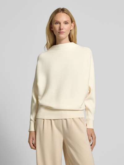 Zero Strickpullover mit Turtleneck Offwhite Melange 4