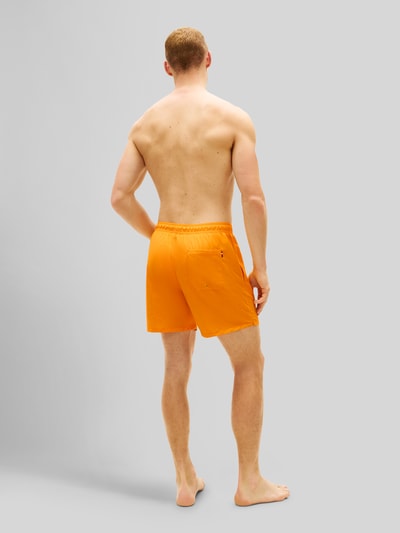 Tommy Hilfiger Regular Fit Badeshorts mit Logo-Stitching Apricot 5