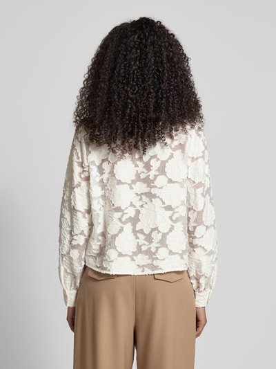 Jake*s Collection Bluzka koszulowa z krytą listwą guzikową Złamany biały 5