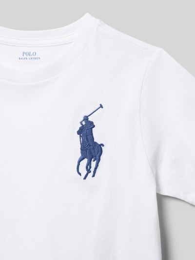 Polo Ralph Lauren Kids Regular Fit T-Shirt aus reiner Baumwolle Weiss 2