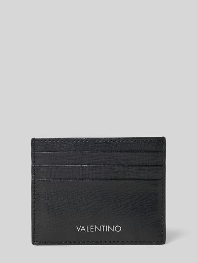 VALENTINO BAGS Kartenetui aus echtem Leder mit Logo-Applikation Black 1