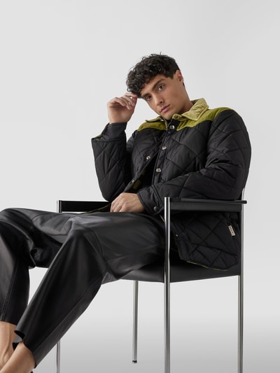 Marni Steppjacke mit Kentkragen Schwarz 6