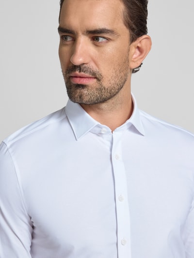 OLYMP No. Six Super Slim Business-Hemd mit Kentkragen Weiss 3