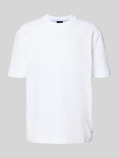 JOOP! Collection T-shirt met geribde ronde hals, model 'Achilleas' Wit - 2