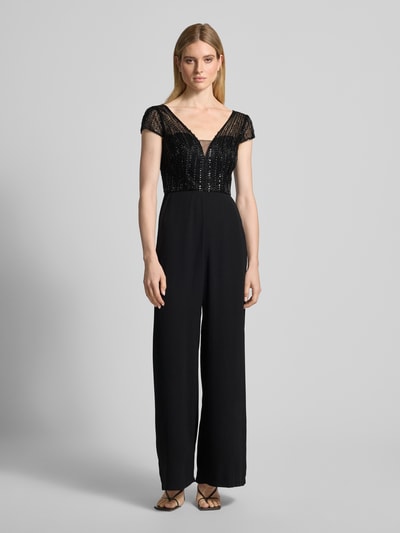 Hey Kyla Jumpsuit mit Ziersteinbesatz Black 4