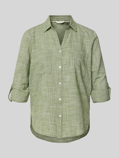 Tom Tailor Regular fit overhemdblouse van puur katoen Groen - 2