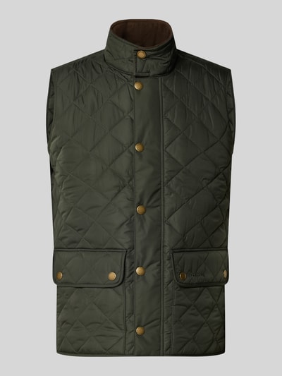 Barbour Slim Fit Weste mit Logo-Stitching Modell 'NEW LOWERDALE' Dunkelgruen 1