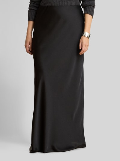 Lauren Ralph Lauren Ausgestellter Maxi-Rock aus Satin Black 6