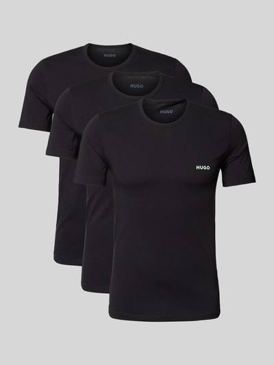 HUGO T-Shirt mit Rundhalsausschnitt im 3er-Pack Black 1