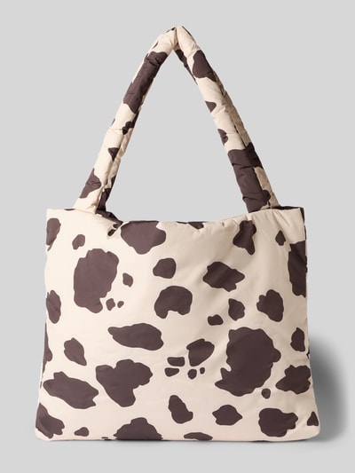 STUDIO NOOS Mom Bag in Stepp-Optik Modell 'Holy Cow' Dunkelbraun 2