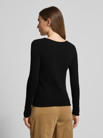 Christian Berg Woman Gebreide pullover van puur kasjmier Zwart - 5