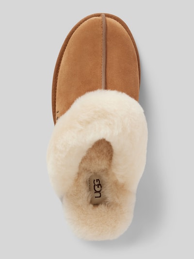 UGG Kapcie ze skóry model ‘SCUFFETTE II’ Camel 3