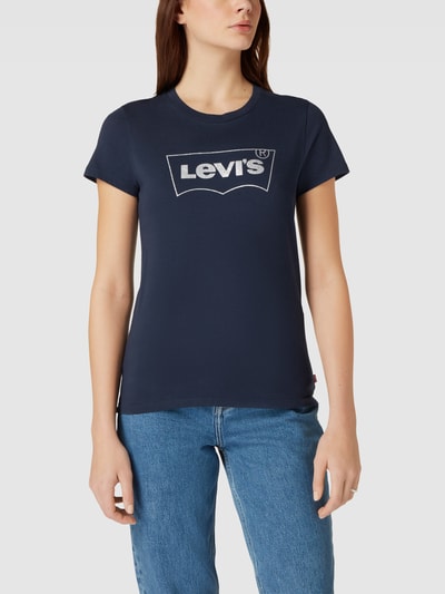 Levi's® T-Shirt mit Label-Print Dunkelgrau 4