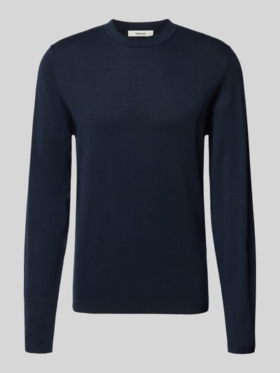 SELECTED HOMME Regular fit gebreide pullover van puur katoen, model 'RAVI' Donkerblauw - 2