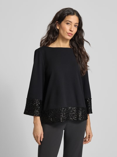 s.Oliver BLACK LABEL Loose Fit 3/4-Shirt mit Pailletten Black 4