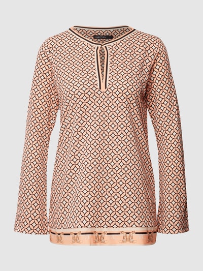 Marc Cain Blusenshirt mit Allover-Muster Apricot 2