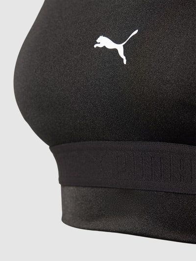 PUMA PERFORMANCE Biustonosz typu bralette z detalami z logo Czarny 2