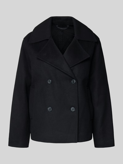 Selected Femme Kurtka o kroju regular fit z mieszanki wełny model ‘ALMA’ Czarny 2