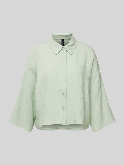 Vero Moda Korte blouse met 3/4-mouwen, model 'NATALI' Rietgroen - 2