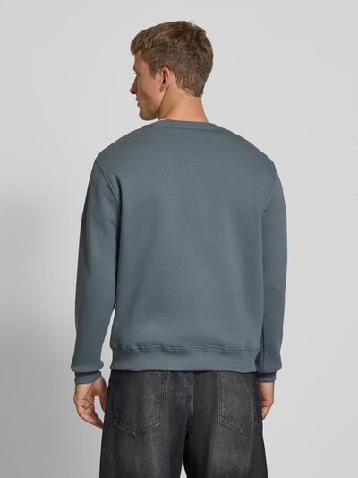 Alpha Industries Sweatshirt mit Label-Print Rauchblau 5