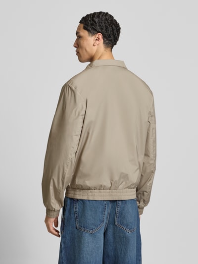 Calvin Klein Jeans Trainingsjack met logo en opstaande kraag Kaki - 5