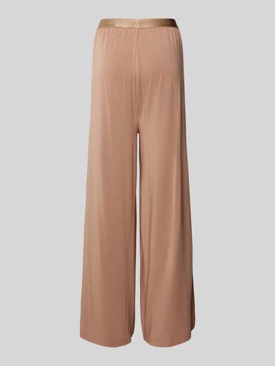 BOSS Wide leg pyjamabroek met elastische band, model 'BEA' Beige - 3