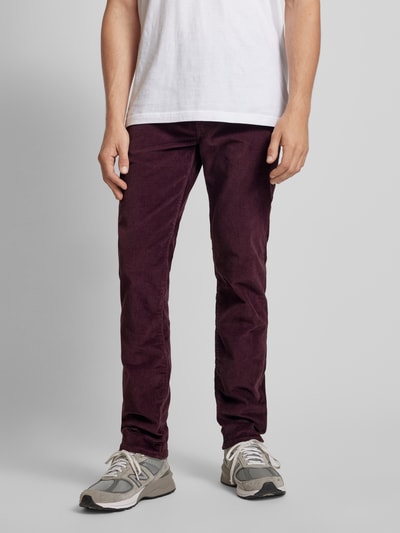 Levi's® Slim Fit Jeans in Cord-Optik Modell '511' Bordeaux 4