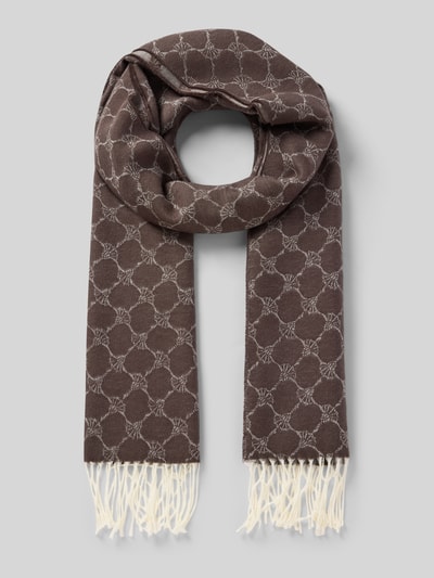 JOOP! COLLECTION Cornflower Schal aus Baumwoll-Mix Dunkelbraun 1