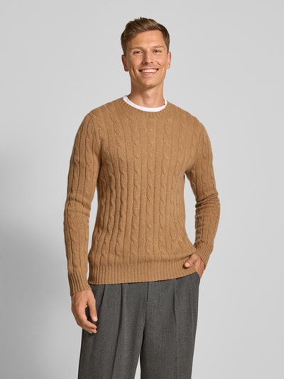 Polo Ralph Lauren Strickpullover aus Kaschmir mit Rundhalsausschnitt Mittelbraun 4