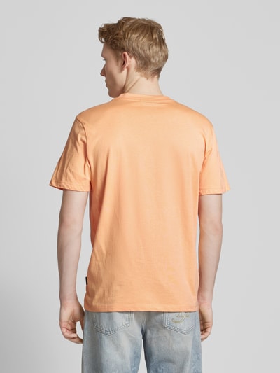 Blend T-Shirt mit geripptem Rundhalsausschnitt Modell 'JENS' Orange 5
