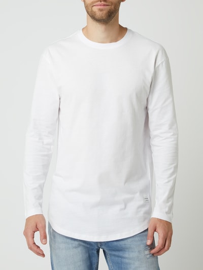 Jack & Jones Shirt met lange mouwen van biologisch katoen, model 'Noa' Wit - 4