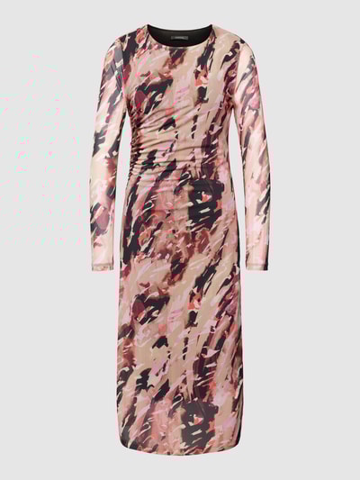 comma Jurk met all-over motief Zand - 2