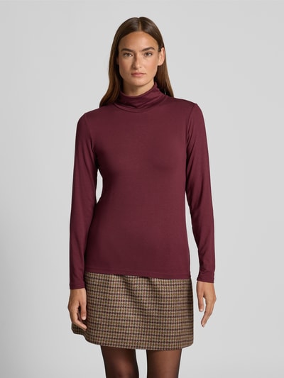 FREE/QUENT Longsleeve mit Rollkragen Modell 'Liana' Bordeaux 4