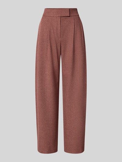 HUGO Barrel leg broek met viscose model 'HOLITTA' Middenbruin - 1
