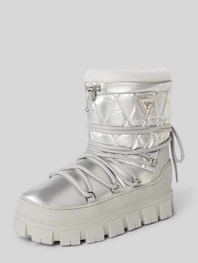 Guess Boots mit Label-Detail Modell 'UNIQUES' Silber 1